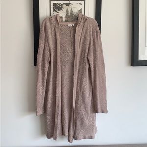 BP lightweight hooded long cardigan